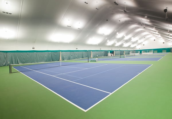 Rochester Athletic Club indoor tennis court fabric structure
